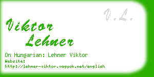 viktor lehner business card